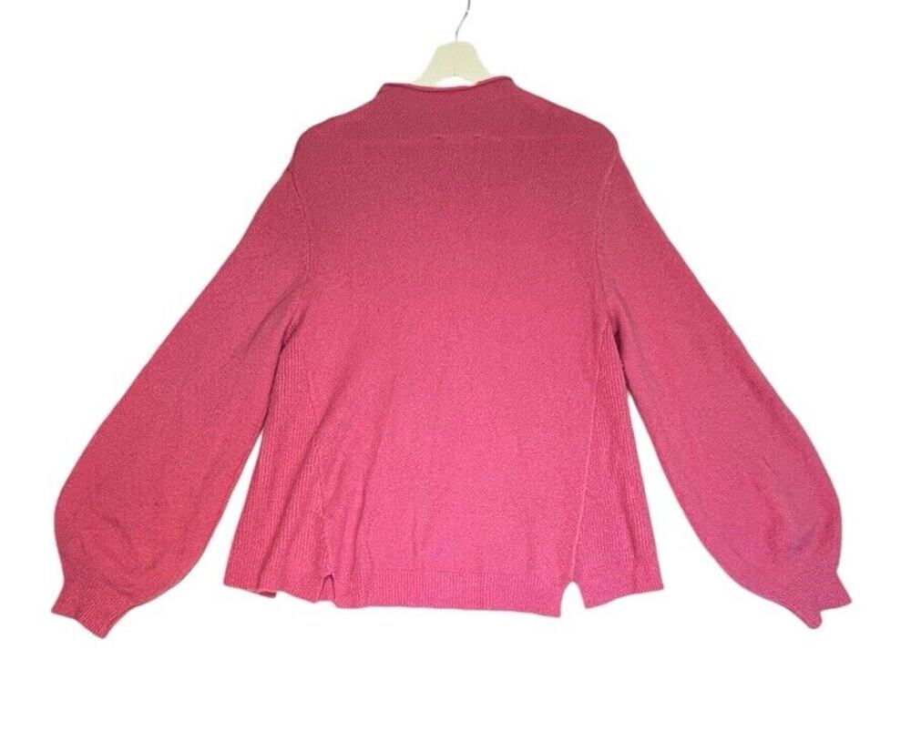 Gibson Latimer Sweater Pullover Fall Size S Pink Mock Neck Oversized